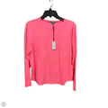 Top Long Sleeve Basic By Cma In Pink, Size: L