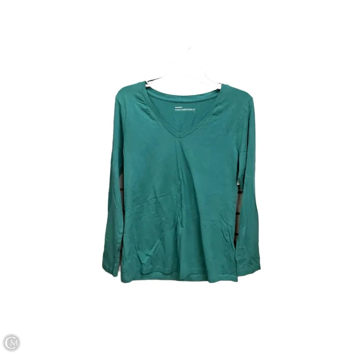 Top Long Sleeve Basic By Cme In Teal, Size: L