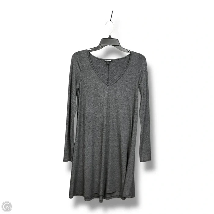 Top Long Sleeve Basic By Express In Grey, Size: S