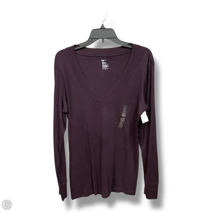 Top Long Sleeve Basic By Gapfit In Purple, Size: Xl