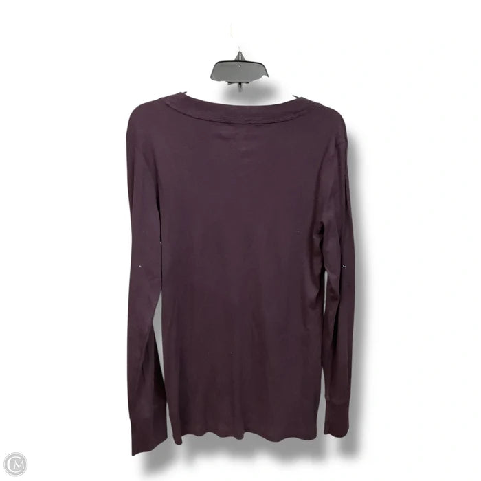 Top Long Sleeve Basic By Gapfit In Purple, Size: Xl