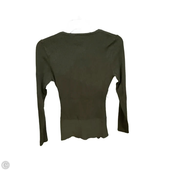 Top Long Sleeve Basic By Inc In Green, Size: L