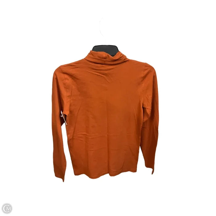 Top Long Sleeve Basic By J. Crew In Orange, Size: Xs