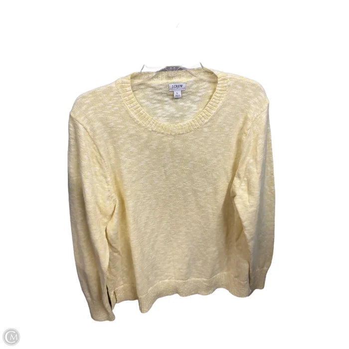 Top Long Sleeve Basic By J. Crew In Yellow, Size: L