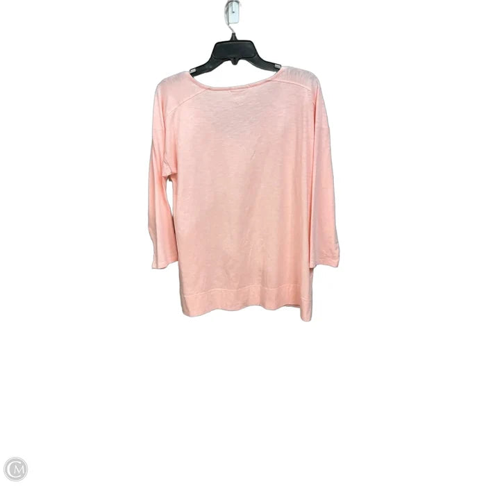 Top Long Sleeve Basic By J. Jill In Pink, Size: L