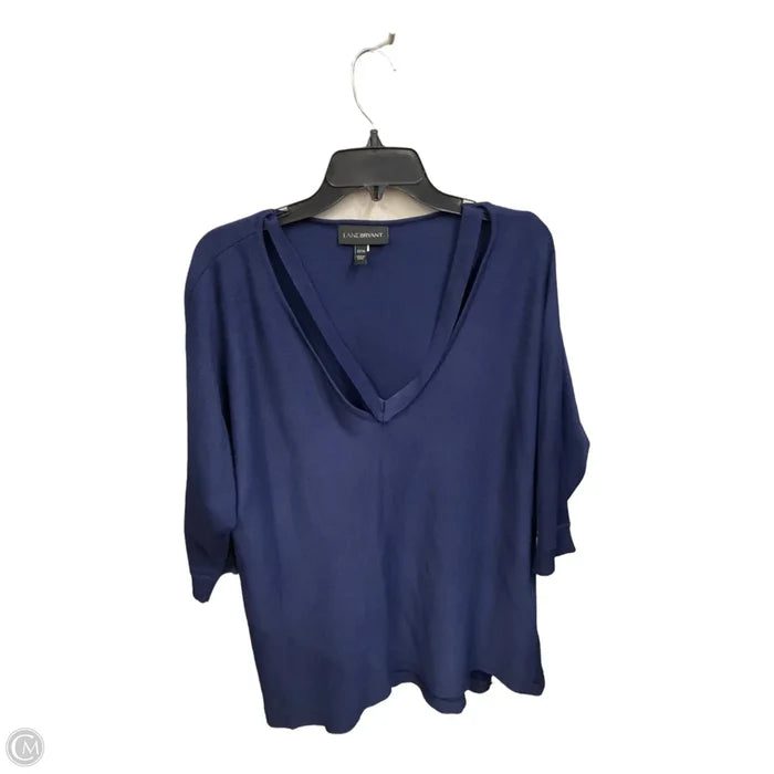 Top Long Sleeve Basic By Lane Bryant In Black, Size: 3x