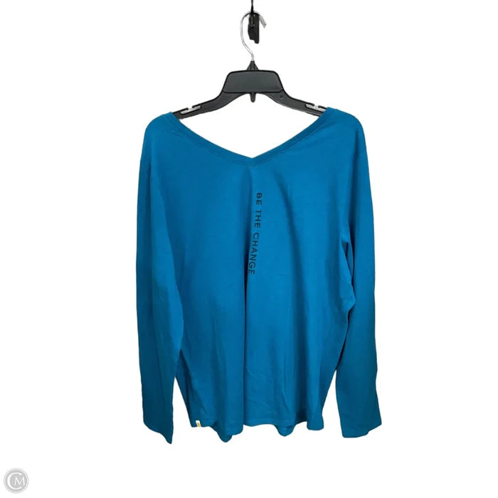 Top Long Sleeve Basic By Life Is Good In Teal, Size: Xl