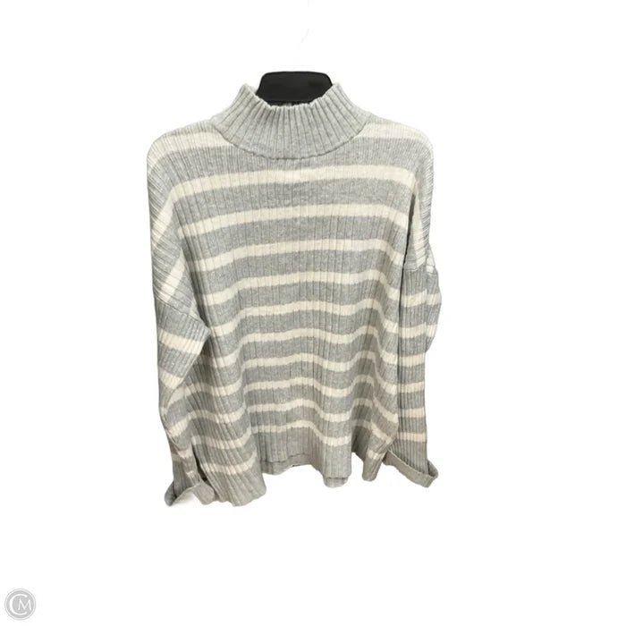 Top Long Sleeve Basic By Loft In Striped Pattern, Size: Xl