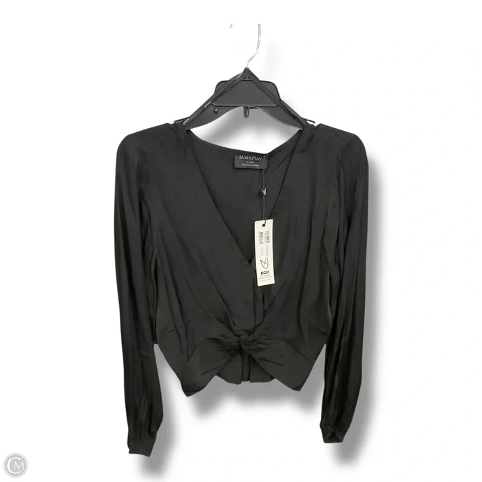 Top Long Sleeve Basic By Minkpink In Black, Size: Xl
