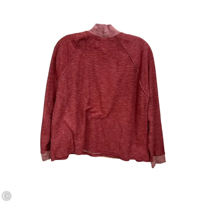 Top Long Sleeve Basic By Moa Moa In Maroon, Size: L
