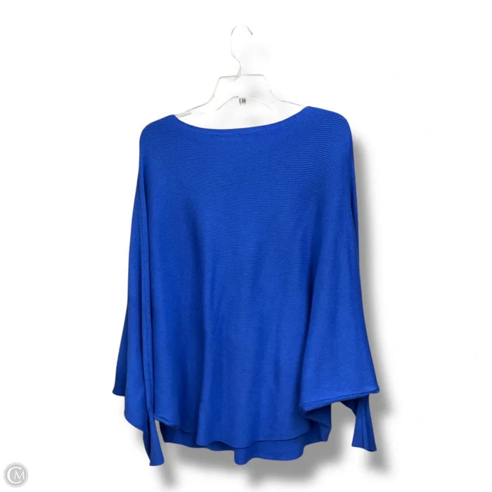 Top Long Sleeve Basic By Vila Milano In Blue, Size: L