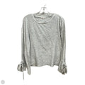 Top Long Sleeve Basic By Willow & Clay In Grey, Size: S