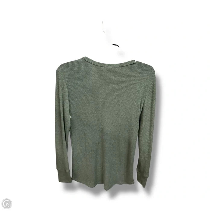 Top Long Sleeve By 7th Ray In Green, Size: S