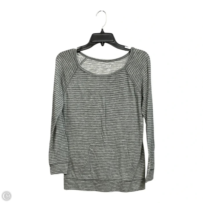 Top Long Sleeve By Ana In Striped Pattern, Size: S
