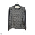 Top Long Sleeve By Ann Taylor In Grey, Size: L