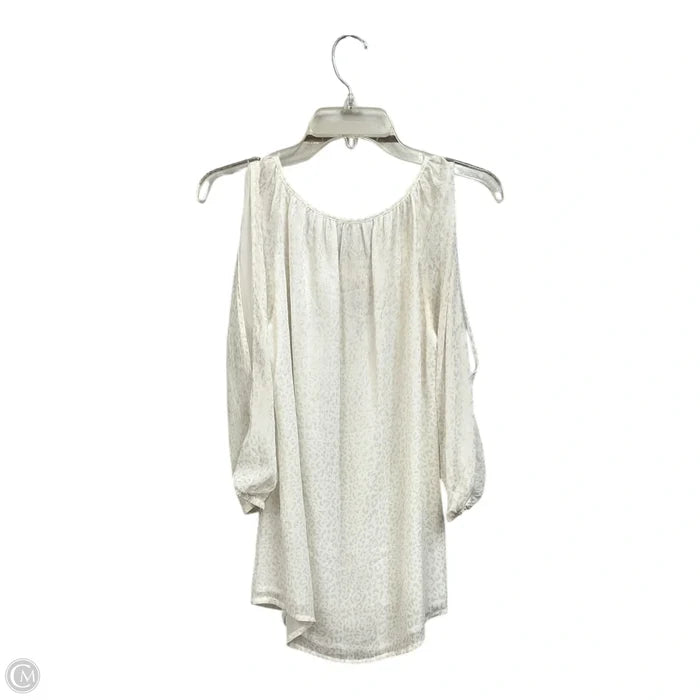 Top Long Sleeve By Cache In Animal Print, Size: Xs