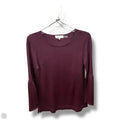 Top Long Sleeve By Calvin Klein In Purple, Size: M