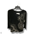 Top Long Sleeve By Chicos In Black, Size: M