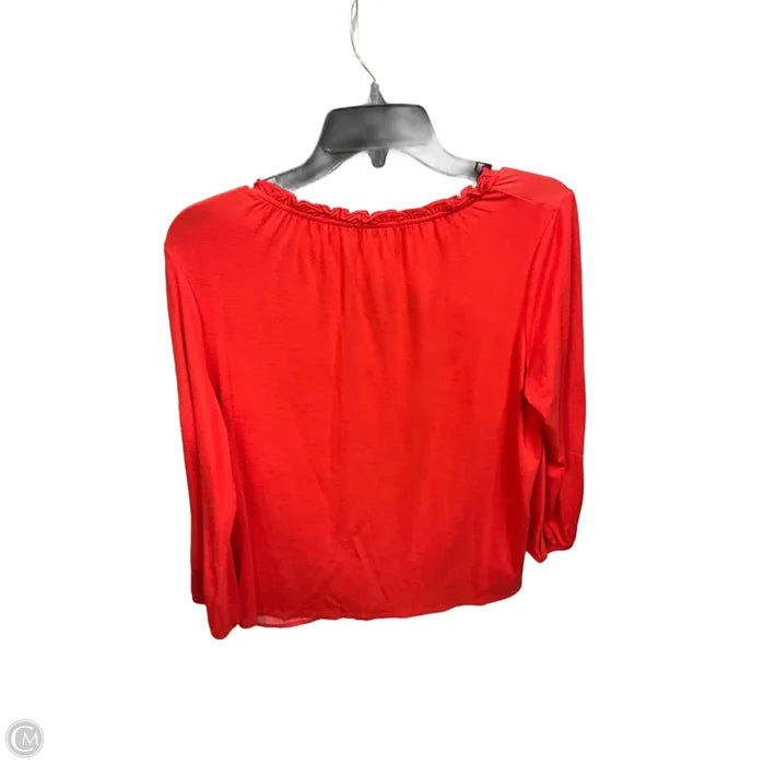 Top Long Sleeve By Chicos In Orange, Size: S