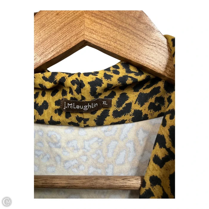 Top Long Sleeve By Clothes Mentor In Animal Print, Size: Xl