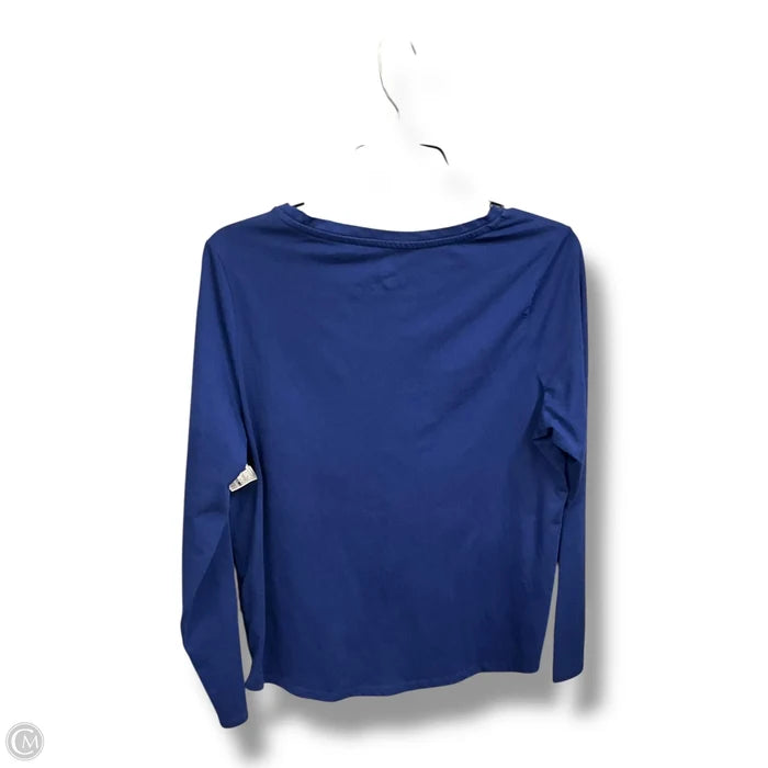 Top Long Sleeve By Clothes Mentor In Blue, Size: L