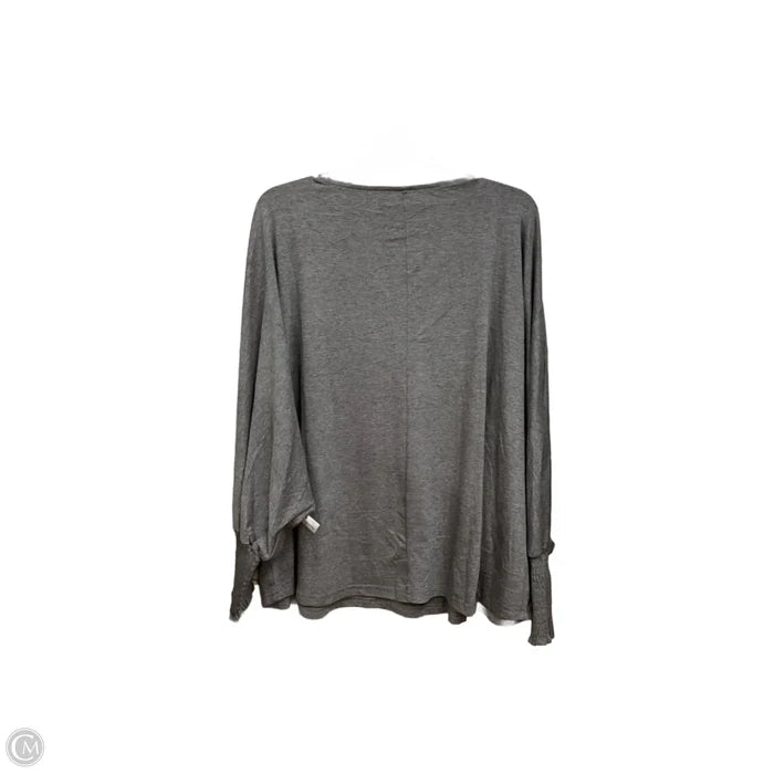 Top Long Sleeve By Clothes Mentor In Grey, Size: Xl