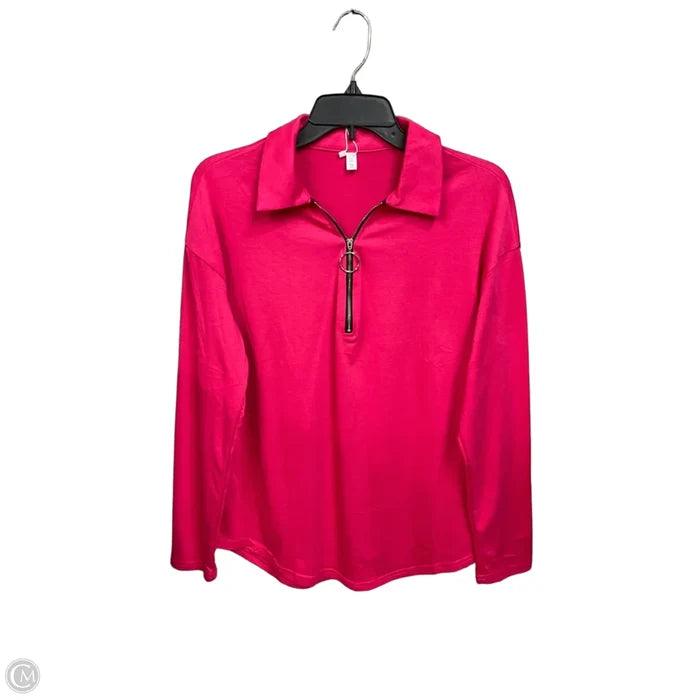 Top Long Sleeve By Clothes Mentor In Pink, Size: S