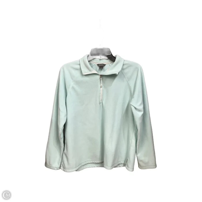 Top Long Sleeve By Eddie Bauer In Aqua, Size: Lp