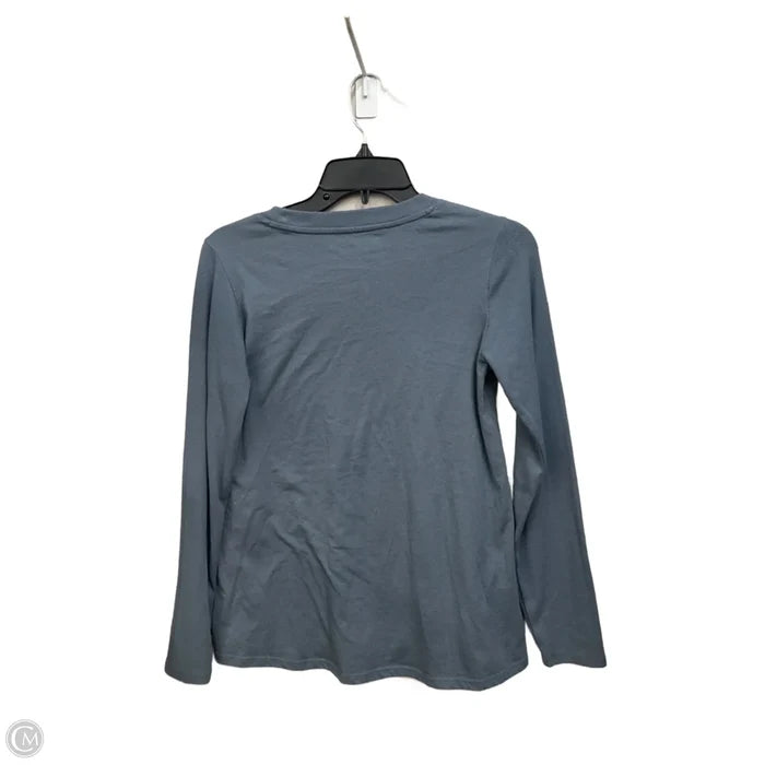 Top Long Sleeve By Eddie Bauer In Blue, Size: Xs