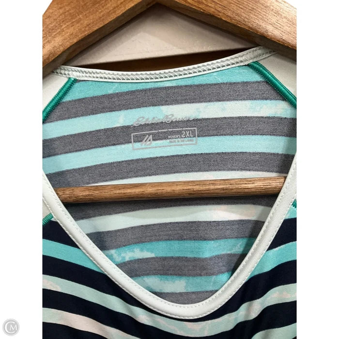 Top Long Sleeve By Eddie Bauer In Green, Size: 2x