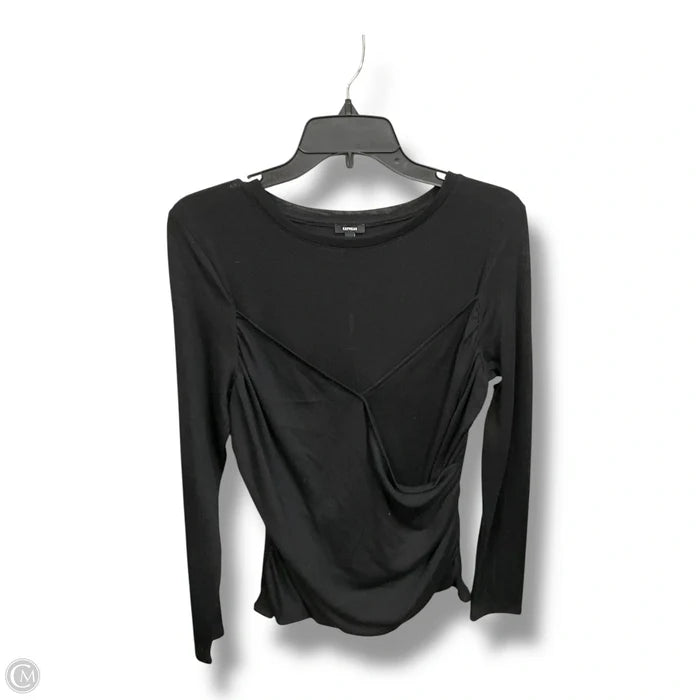 Top Long Sleeve By Express In Black, Size: L