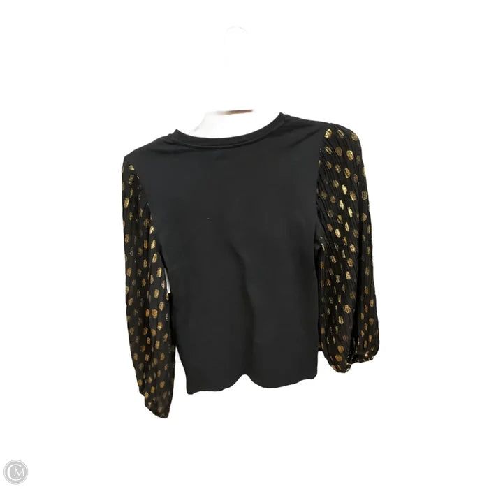 Top Long Sleeve By Express In Black, Size: Xs