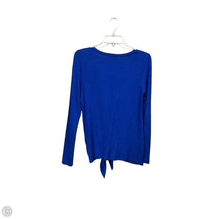 Top Long Sleeve By Express In Blue, Size: Xs