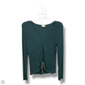 Top Long Sleeve By Hem & Thread In Teal, Size: S