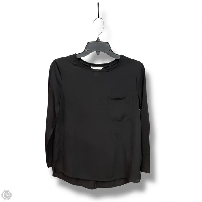 Top Long Sleeve By H&m In Black, Size: Xs
