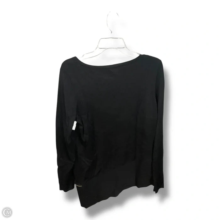 Top Long Sleeve By Inc In Black, Size: Xl