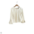 Top Long Sleeve By J. Crew In Ivory, Size: S