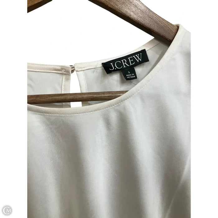 Top Long Sleeve By J. Crew In Ivory, Size: S