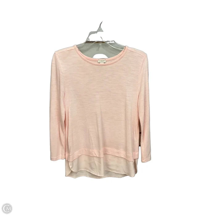 Top Long Sleeve By J. Crew In Pink, Size: S