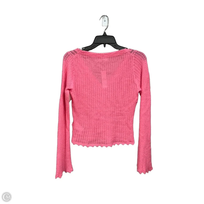 Top Long Sleeve By J. Crew In Pink, Size: S