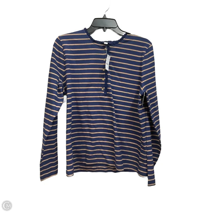 Top Long Sleeve By J. Crew In Striped Pattern, Size: L