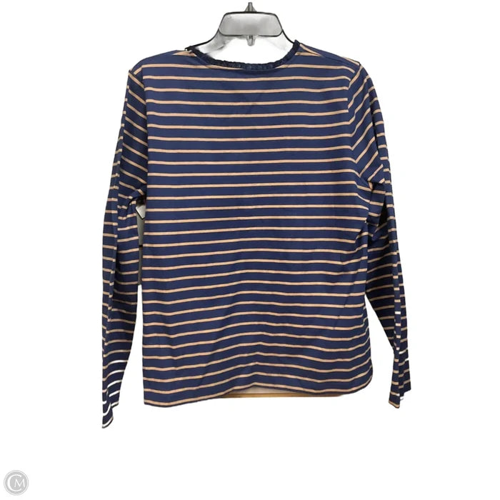 Top Long Sleeve By J. Crew In Striped Pattern, Size: L