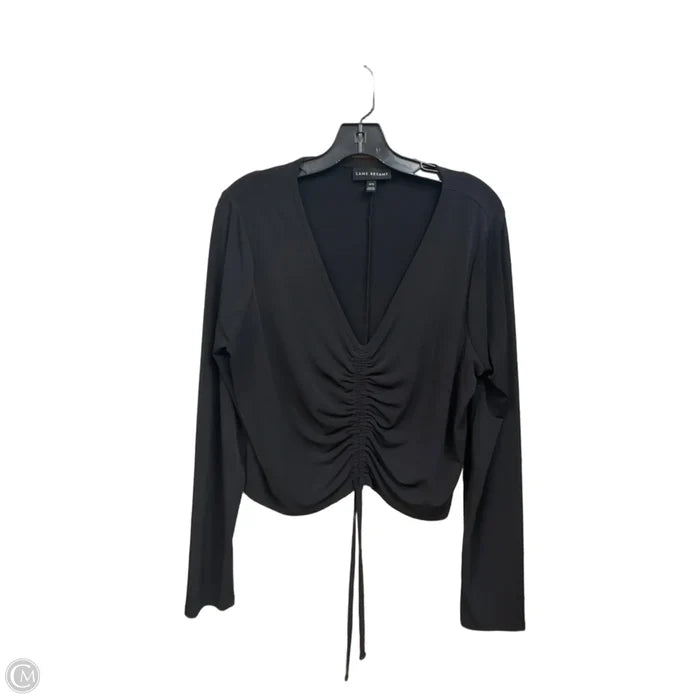 Top Long Sleeve By Lane Bryant In Black, Size: Xl