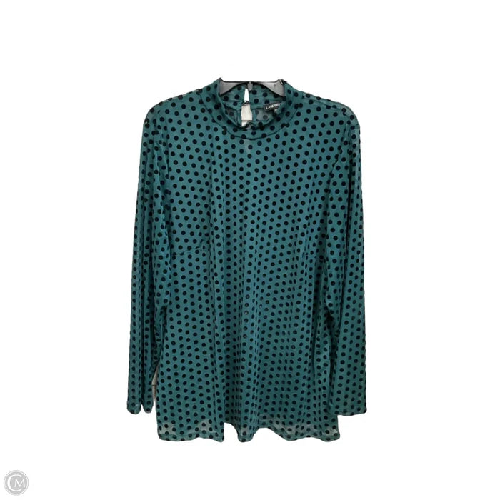 Top Long Sleeve By Lane Bryant In Polkadot Pattern, Size: 3x