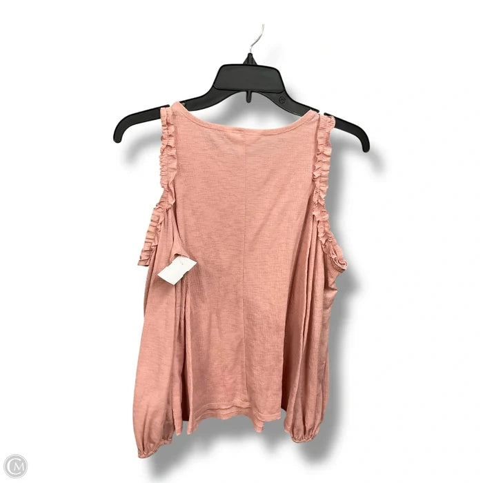 Top Long Sleeve By Lc Lauren Conrad In Pink, Size: Xs