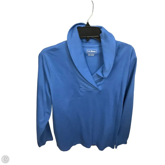 Top Long Sleeve By L.l. Bean In Blue, Size: 1x