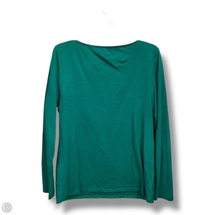 Top Long Sleeve By Loft In Green, Size: L