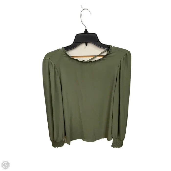 Top Long Sleeve By Loft In Green, Size: Xs