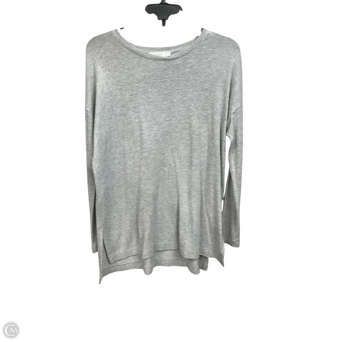 Top Long Sleeve By Loft In Grey, Size: Xs