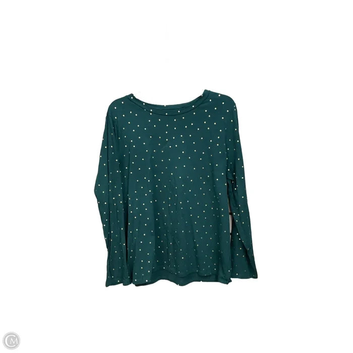 Top Long Sleeve By Loft In Polkadot Pattern, Size: Xl
